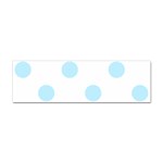 Polka Dots - Light Blue on White Sticker (Bumper)