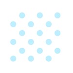 Polka Dots - Light Blue on White Greeting Card 5  x 7 
