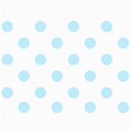 Polka Dots - Light Blue on White 5  x 7  Photo Cards
