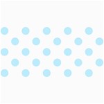 Polka Dots - Light Blue on White 4  x 8  Photo Cards