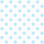 Polka Dots - Light Blue on White ScrapBook Page 8  x 8 
