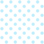 Polka Dots - Light Blue on White ScrapBook Page 12  x 12 