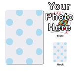 Polka Dots - Light Blue on White Multi-purpose Cards (Rectangle)