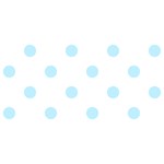 Polka Dots - Light Blue on White YOU ARE INVITED 3D Greeting Card (8x4)