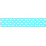Polka Dots - White on Electric Blue Flano Scarf (Large)