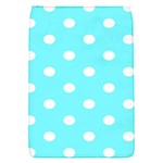 Polka Dots - White on Electric Blue Removable Flap Cover (S)
