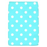 Polka Dots - White on Electric Blue Removable Flap Cover (L)