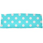 Polka Dots - White on Electric Blue Body Pillow Case Dakimakura (Two Sides)