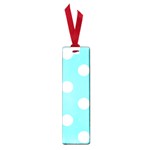 Polka Dots - White on Electric Blue Small Book Mark