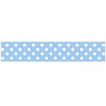 Polka Dots - White on Baby Blue Flano Scarf (Large)