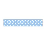 Polka Dots - White on Baby Blue Flano Scarf (Mini)