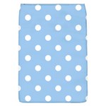 Polka Dots - White on Baby Blue Removable Flap Cover (L)