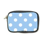 Polka Dots - White on Baby Blue Coin Purse