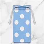 Polka Dots - White on Baby Blue Jewelry Bag