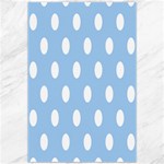Polka Dots - White on Baby Blue Canvas 20  x 30 