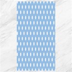 Polka Dots - White on Baby Blue Canvas 40  x 72 