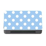 Polka Dots - White on Baby Blue Memory Card Reader with CF