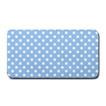 Polka Dots - White on Baby Blue Medium Bar Mat
