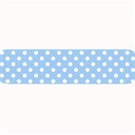 Polka Dots - White on Baby Blue Medium Bar Mat