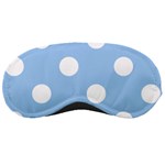 Polka Dots - White on Baby Blue Sleeping Mask