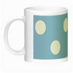 Polka Dots - White on Baby Blue Night Luminous Mug