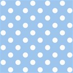 Polka Dots - White on Baby Blue ScrapBook Page 8  x 8 