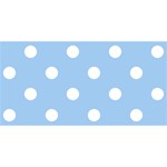 Polka Dots - White on Baby Blue YOU ARE INVITED 3D Greeting Card (8x4)