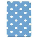 Polka Dots - White on Iceberg Blue Removable Flap Cover (S)