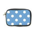 Polka Dots - White on Iceberg Blue Coin Purse