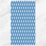 Polka Dots - White on Iceberg Blue Canvas 40  x 72 