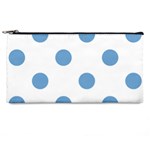Polka Dots - Iceberg Blue on White Pencil Case