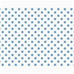 Polka Dots - Iceberg Blue on White Collage 11  x 14 