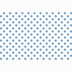 Polka Dots - Iceberg Blue on White Collage 12  x 18 