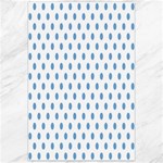 Polka Dots - Iceberg Blue on White Canvas 24  x 36 