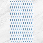 Polka Dots - Iceberg Blue on White Canvas 40  x 72 