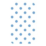 Polka Dots - Iceberg Blue on White Memory Card Reader (Rectangular)