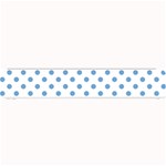 Polka Dots - Iceberg Blue on White Small Bar Mat