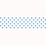 Polka Dots - Iceberg Blue on White Medium Bar Mat