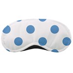 Polka Dots - Iceberg Blue on White Sleeping Mask