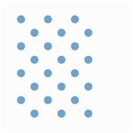 Polka Dots - Iceberg Blue on White Small Garden Flag (Two Sides)