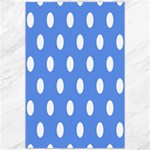 Polka Dots - White on Cornflower Blue Canvas 20  x 30 
