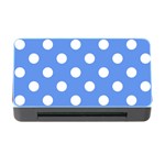 Polka Dots - White on Cornflower Blue Memory Card Reader with CF