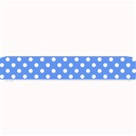 Polka Dots - White on Cornflower Blue Small Bar Mat