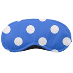 Polka Dots - White on Cornflower Blue Sleeping Mask