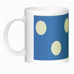 Polka Dots - White on Cornflower Blue Night Luminous Mug