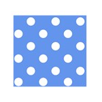 Polka Dots - White on Cornflower Blue Greeting Card 5  x 7 