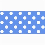 Polka Dots - White on Cornflower Blue 4  x 8  Photo Cards