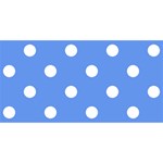 Polka Dots - White on Cornflower Blue YOU ARE INVITED 3D Greeting Card (8x4)
