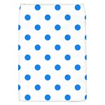 Polka Dots - Dodger Blue on White Removable Flap Cover (L)