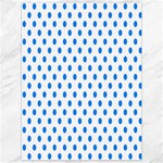 Polka Dots - Dodger Blue on White Canvas 36  x 48 